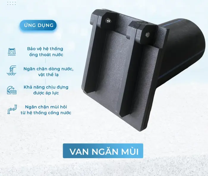 Phân tích cấu tạo Van cửa lật HDPE